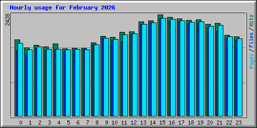 Hourly usage for February 2026