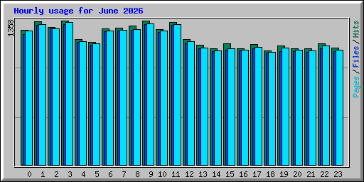 Hourly usage for June 2026